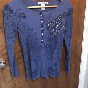 Fleur del lis long sleeve tee Medium